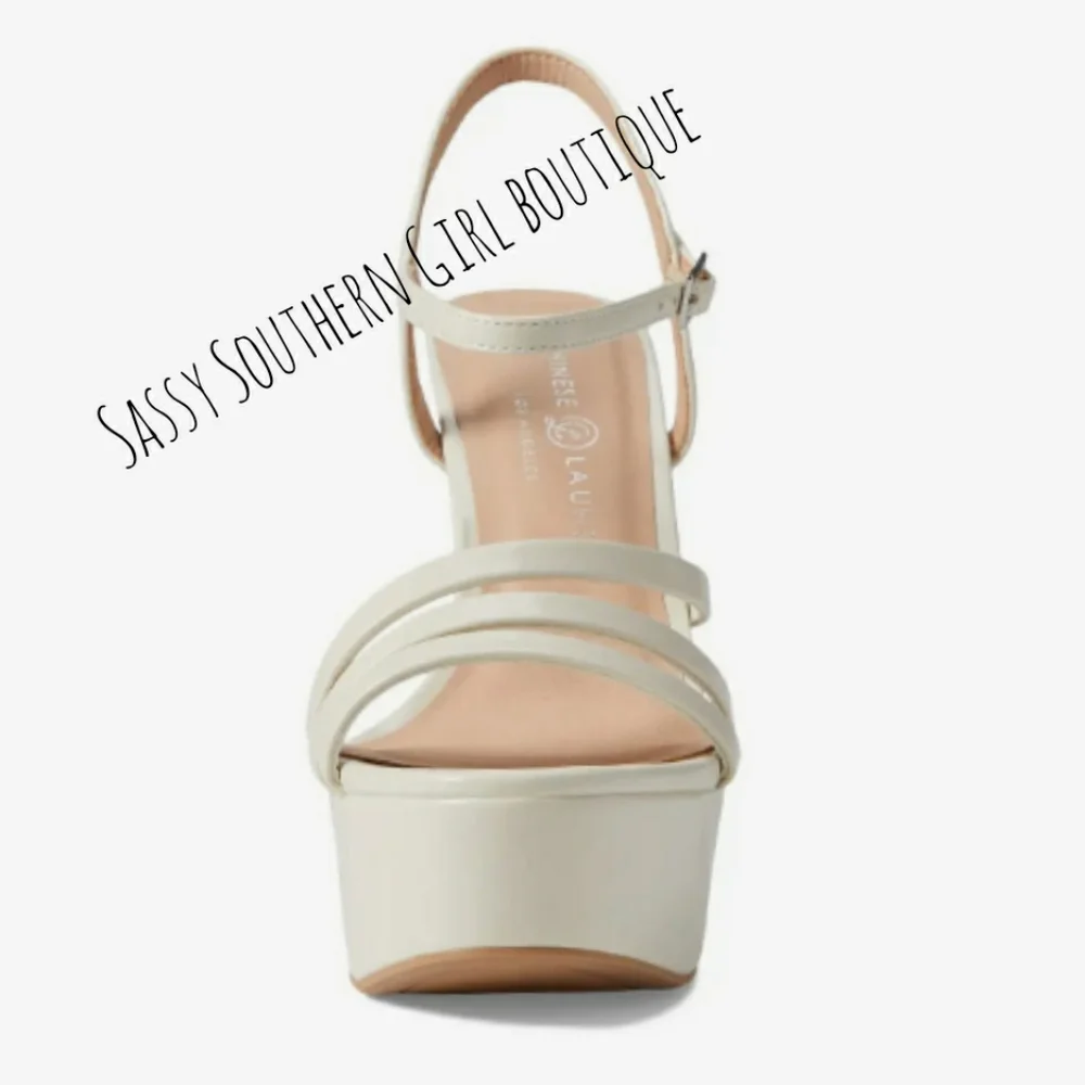 🆕⭐ Chinese Laundry Pearl white chunky platform sandal